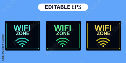 Wifi zone sticker digital interface signal