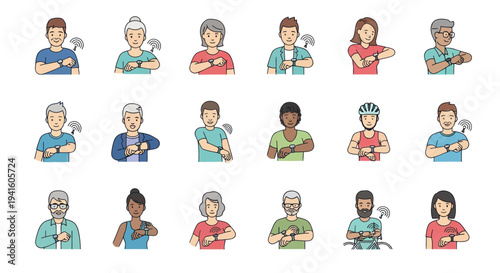 Diverse Group of People Holding Hammers Representing Skilled Trades and Construction.