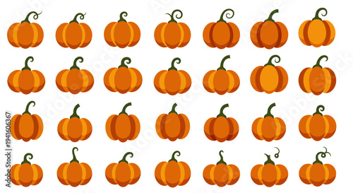 Autumn Harvest Season Pumpkin Assortment