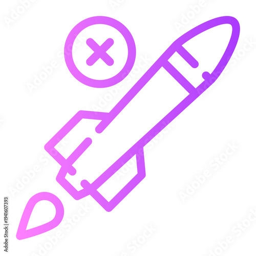 delete gradient icon