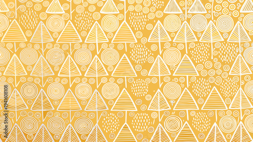 Geometric pattern with triangles and shapes vector