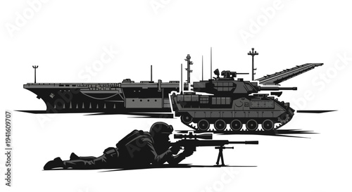 Sniper Soldier, Tank, and Aircraft Carrier: Military Power and Strategy