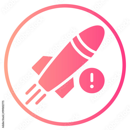 warning gradient icon