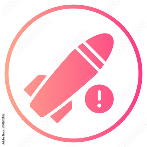warning gradient icon