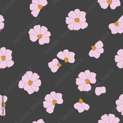 vector seamless floral pattern for textile design, wallpaper or packaging. 