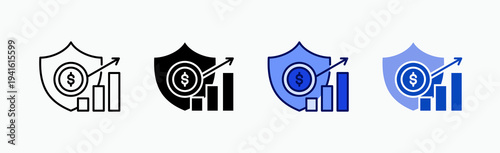 Crest Icon Sheet Multiple Style Collection Isolated Vector