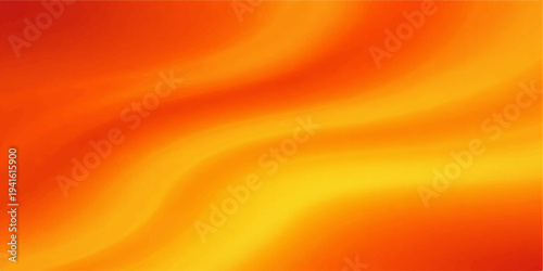 Abstract orange fire background with waves and light