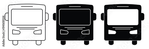 Bus icon vector for web and mobile app. bus sign and symbol. transport symbol eps 10