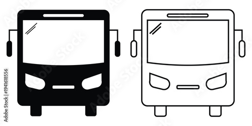 Bus icon vector for web and mobile app. bus sign and symbol. transport symbol eps 10