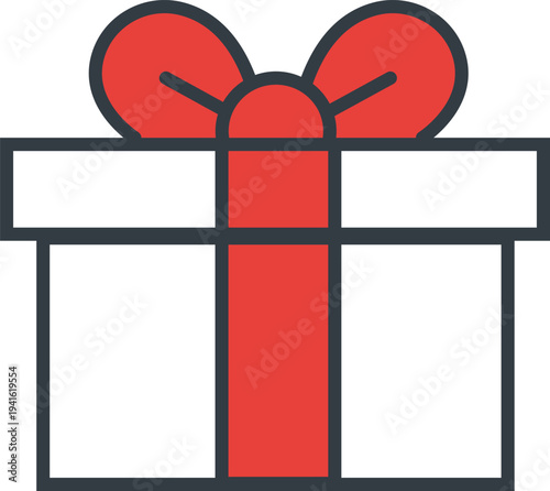 Gift Filled Icon ECommerce UI Vector