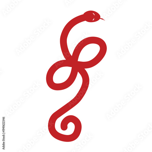 Red Snake vector
