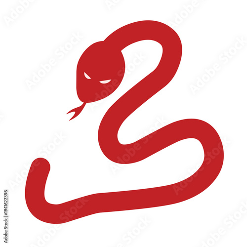 Red Snake vector