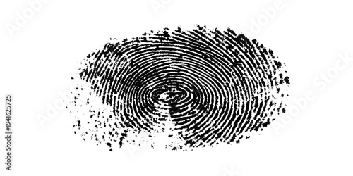 Abstract black fingerprint texture with grunge distressed pattern background.