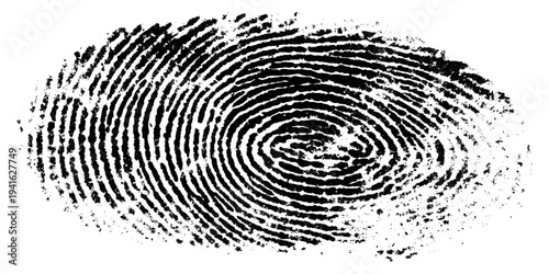 Abstract black fingerprint texture with grunge distressed pattern background.