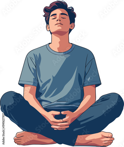 meditazione, relax, yoga, uomo, donna, vettoriale, illustrazione, loto, fitness, corpo, bellezza, fumetti, persone, posa, salute, gravidanza, ponderare, esercizio, stile di vita, rosa, arte, seduta, c