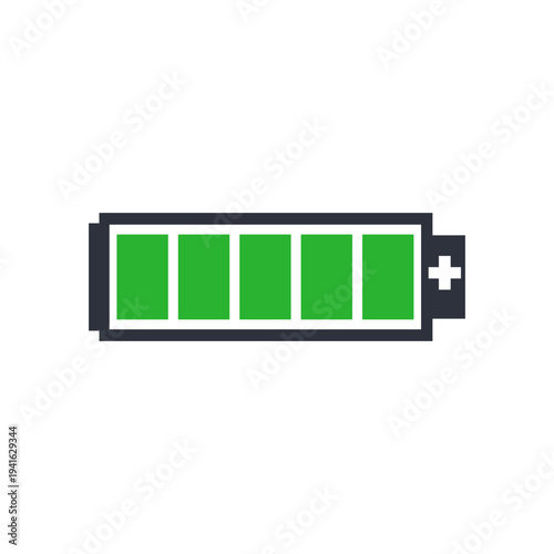 Pixel Battery Power Icon
