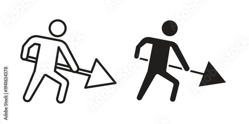 Construction icon concept. Silhouette, glyph symbol. Isolated design.