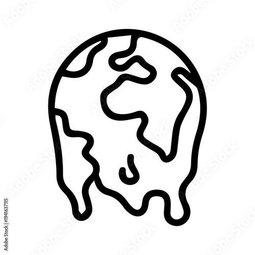 Melting Earth Icon