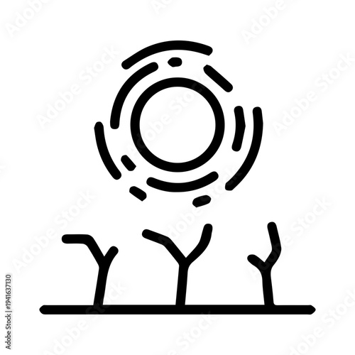 Drought Cracked Earth Sun