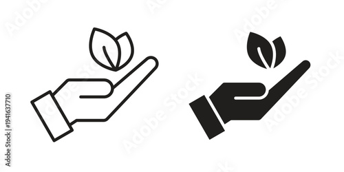 Environment icon concept. Silhouette, glyph symbol. Isolated design.