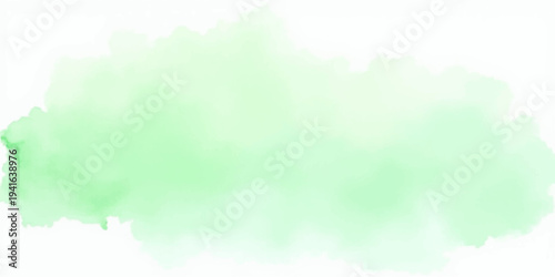 Abstract watercolor hand painted background featuring a beautiful bright blue sky with fluffy white clouds and sunny summer sunlight in a clear nature atmosphere