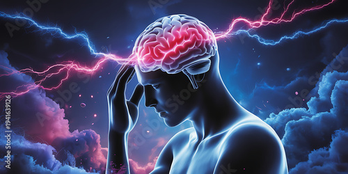 Neurological Symptoms: The Numbness and Tingling of Neurological Disorders - Visualize a scene where limbs tingle and feel numb, indicating neurological disorders such as multiple sclerosis