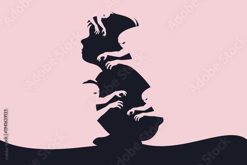 Child, dysfunctional family, shouting, noise, trauma, childhood, fear, authority, pain, darkness