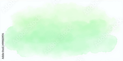 Hand painted abstract watercolor background with a vintage grunge texture featuring blue sky clouds and green nature patterns on aged paper