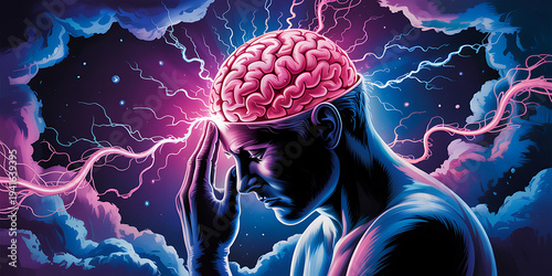 Neurological Symptoms: The Numbness and Tingling of Neurological Disorders - Visualize a scene where limbs tingle and feel numb, indicating neurological disorders such as multiple sclerosis