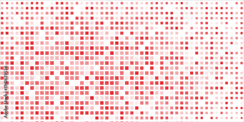 red halftone pattern. Retro comic gradient background. Bright orange pixelated dotted texture overlay. Cartoon pop art faded gradient pattern. Vector backdrop for poster, banner, advertisement