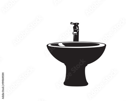 water tap isolated on white