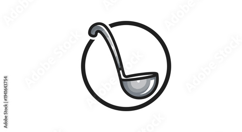 Golf Putter Club Head Icon Illustration.