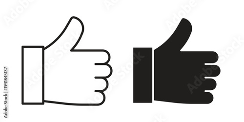 Like icon concept. Silhouette, glyph symbol. Isolated design.