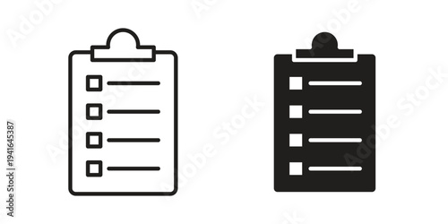 List icon concept. Silhouette, glyph symbol. Isolated design.