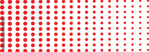Red polka dot seamless pattern.  Polka dot background used in branding for children items, toys, packaging, feminine dresses and textile design. EPS 10.