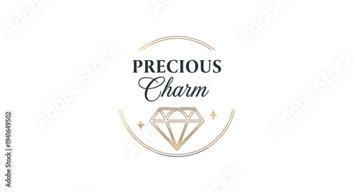 Diamond Logo Design with Precious Charm.