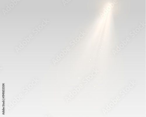 Fotografie Stage Spotlight Ray Overlay with Dramatic Light Beam Effect PNG