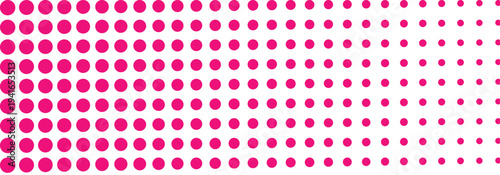 Doodle style pink polka dots pattern on white background. Polka dot seamless pattern background used in fashion, packaging and graphics design. EPS 10.