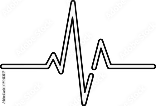 Abstract line graph representing heartbeat or vital sign activity
