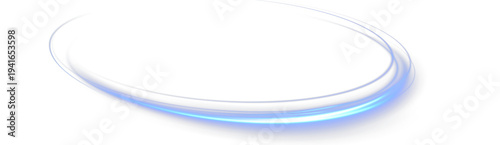 Foto Glowing blue swirling circle
