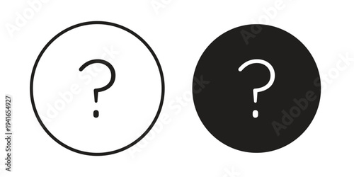Question icon concept. Silhouette, glyph symbol. Isolated design.