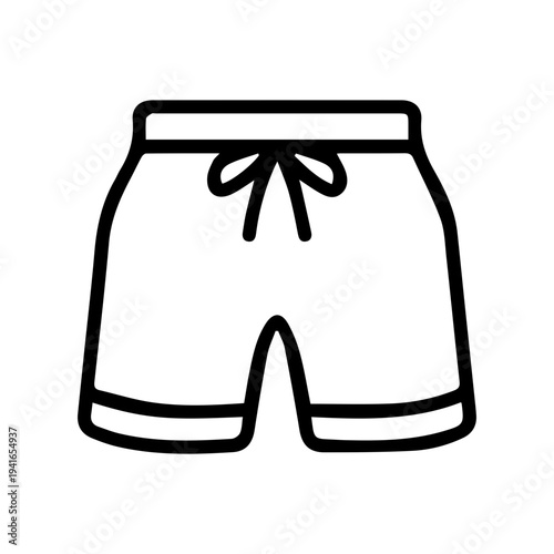 Summer Shorts Outline Icon