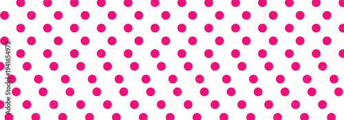  Set of cute pink color seamless polka dots patterns on a light white background. Polka dot vector pattern used in branding for children items, toys, packaging, textile and graphic design. EPS 10.