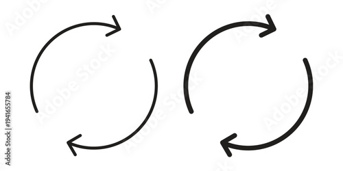 Reuse icon concept. Silhouette, glyph symbol. Isolated design.