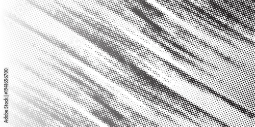 Abstract Halftone Pattern with Diagonal Grunge Lines and Dotted Texture Background. vector illustration