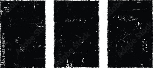 Glitch distorted grungy isolated layers . Design element for brochure, social media, posters, flyers. Overlay texture.Textured banner with Distress effect .Vector halftone dots . Screen print texture