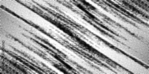 Abstract Halftone Pattern with Diagonal Grunge Lines and Dotted Texture Background. vector illustration