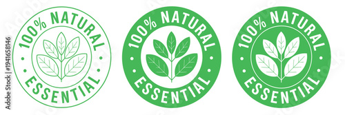 Essential Oil Drop Logo for Natural Beauty Spa Wellness Product Packaging Vector