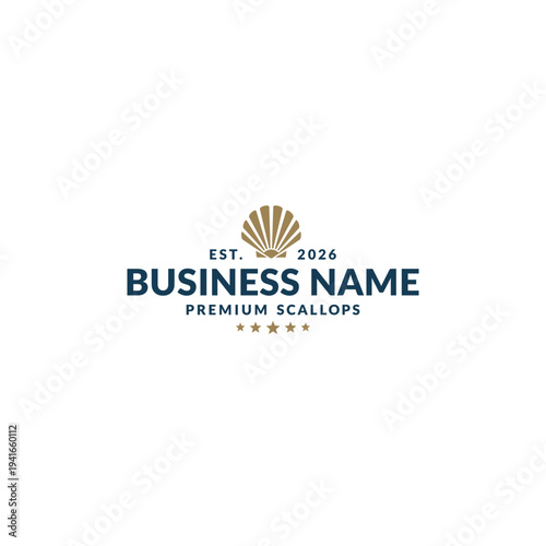 Scallop logo or icon design