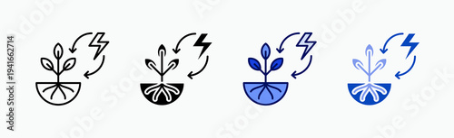 Resilience Icon Sheet Multiple Style Collection Isolated Vector